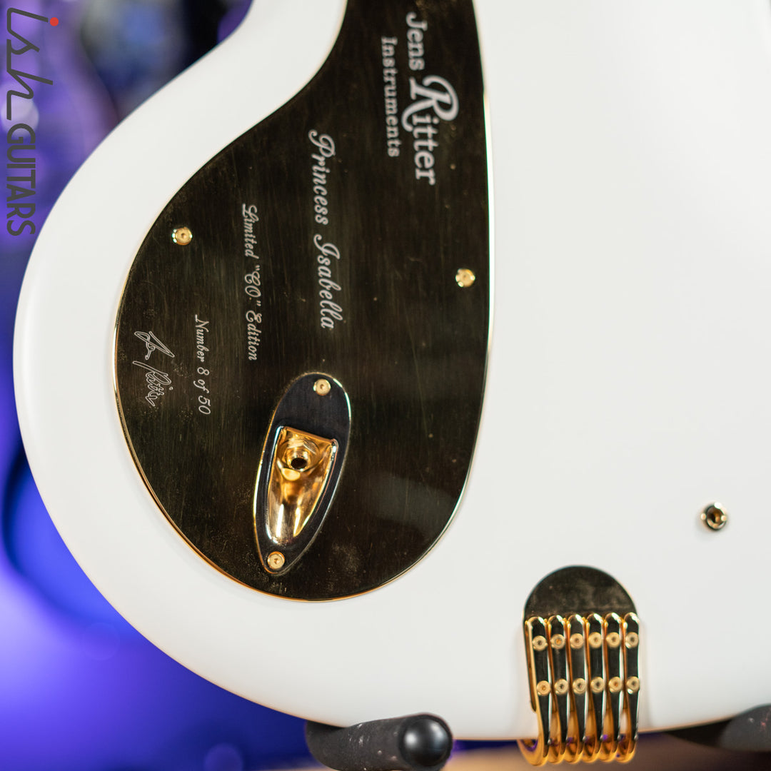 2010 Ritter Princess Isabella CO Edition Baritone Guitar White