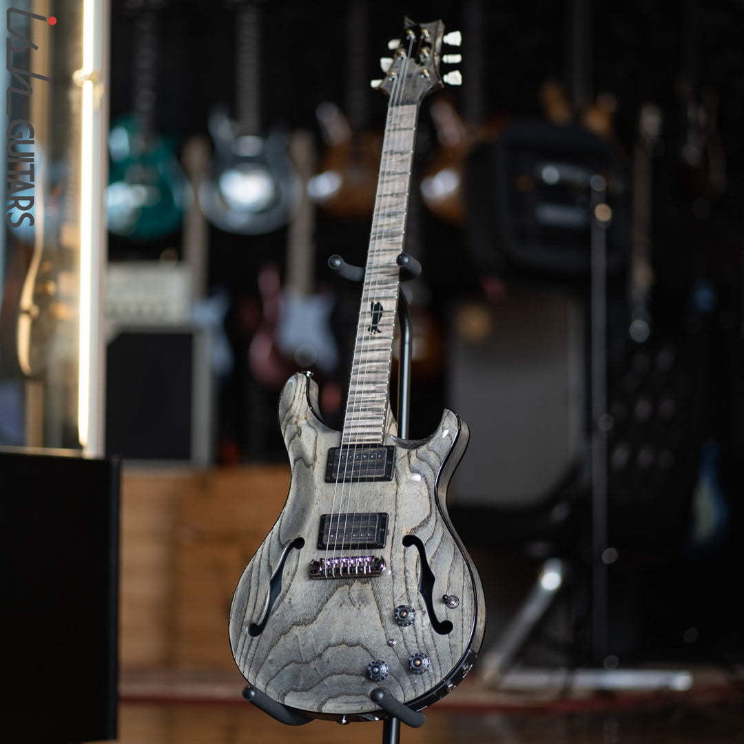 PRS Private Stock Hollowbody II Piezo 24 Fret Swamp Ash Grey Wash