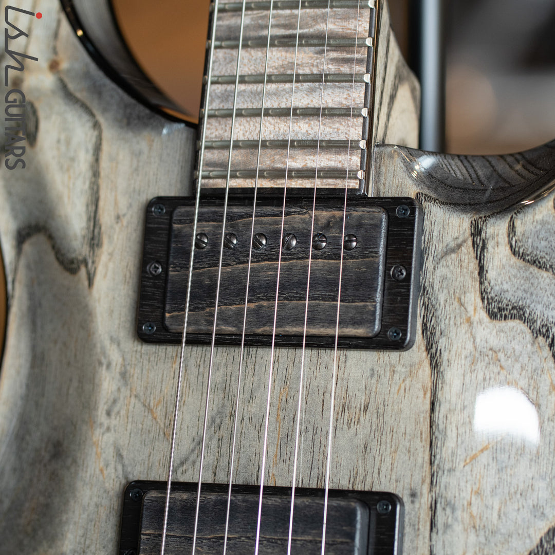 PRS Private Stock Hollowbody II Piezo 24 Fret Swamp Ash Grey Wash