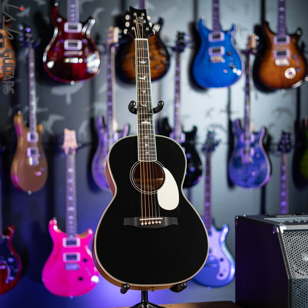 2021 PRS SE P20E Parlor Acoustic Guitar Black Top