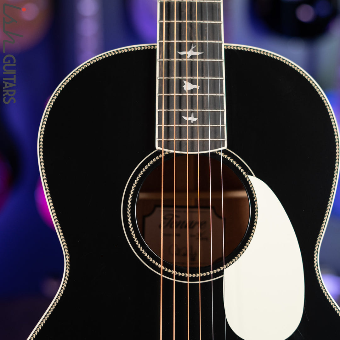 2021 PRS SE P20E Parlor Acoustic Guitar Black Top