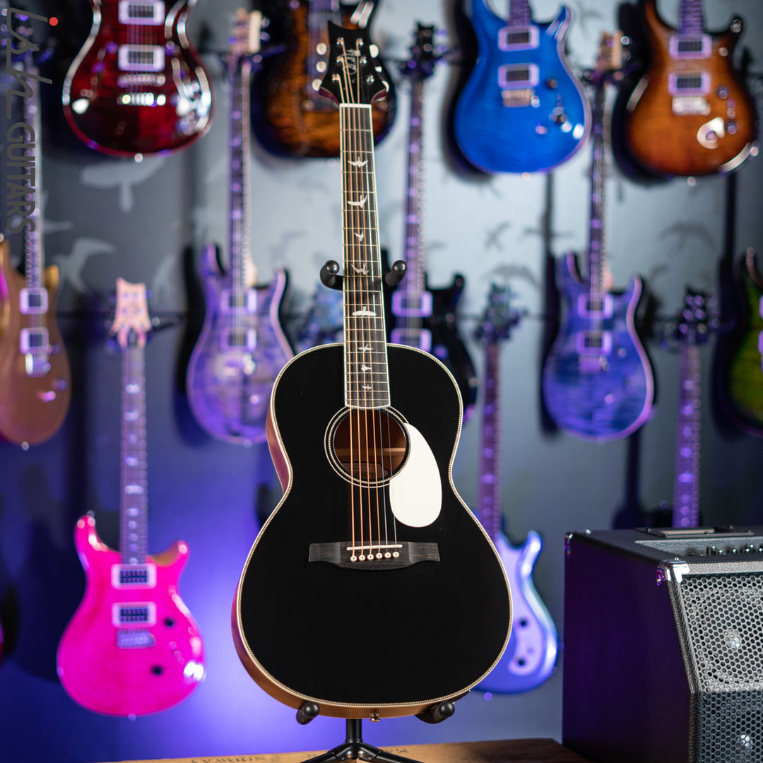 2021 PRS SE P20E Parlor Acoustic Guitar Black Top