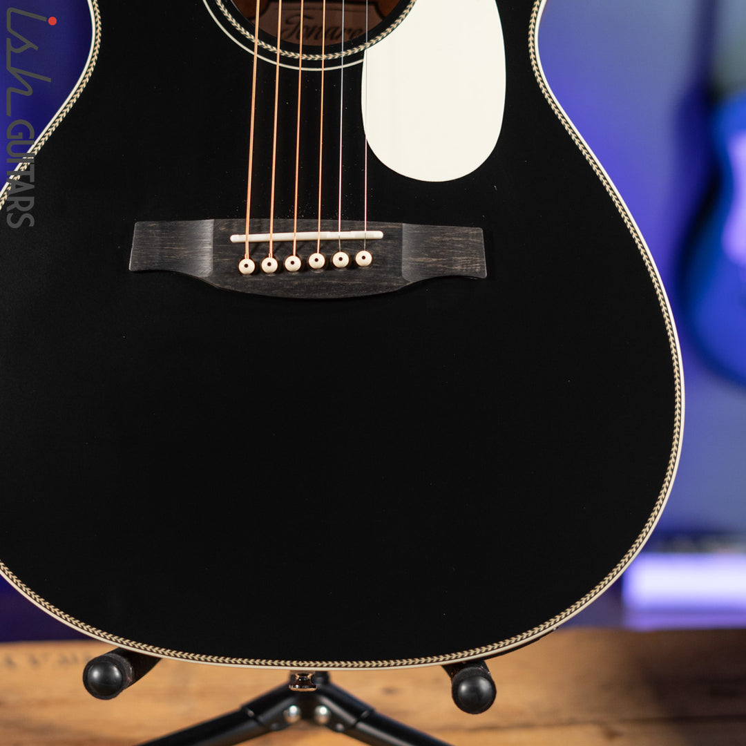 2021 PRS SE P20E Parlor Acoustic Guitar Black Top