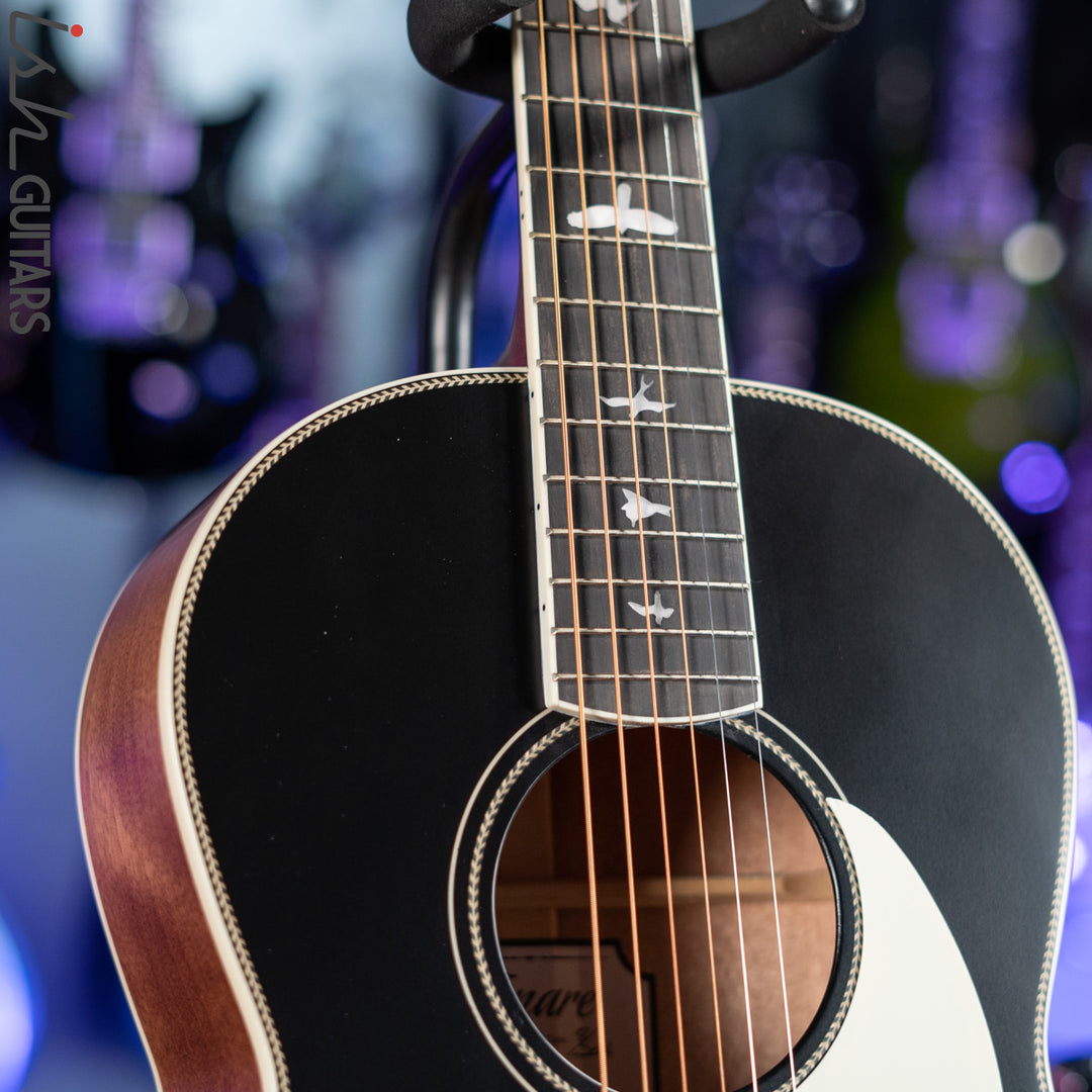 2021 PRS SE P20E Parlor Acoustic Guitar Black Top