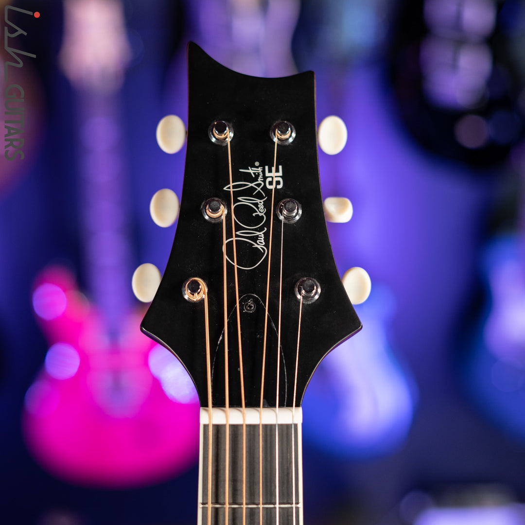 2021 PRS SE P20E Parlor Acoustic Guitar Black Top