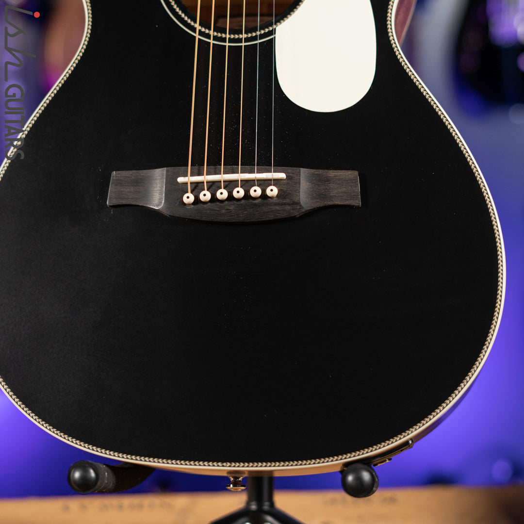 2021 PRS SE P20E Parlor Acoustic Guitar Black Top