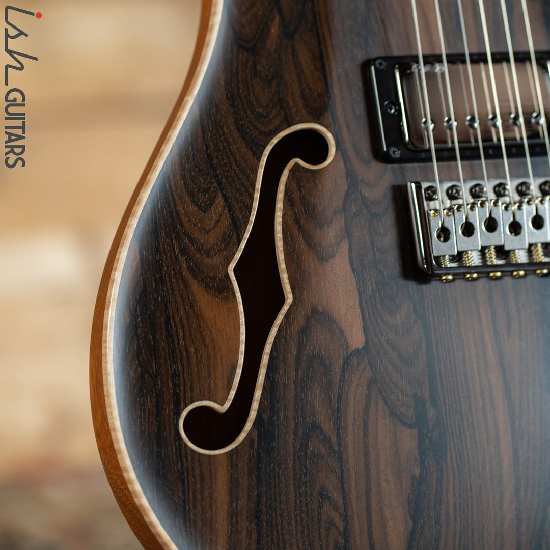 2020 PRS Private Stock Custom 24 Semi-Hollow Ziricote Satin
