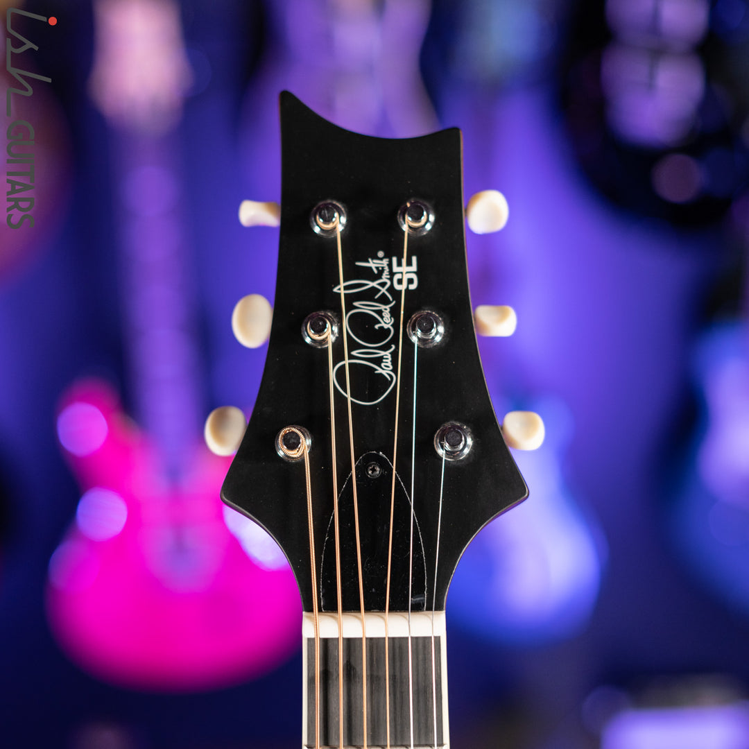 2021 PRS SE P20E Parlor Acoustic Guitar Black Top