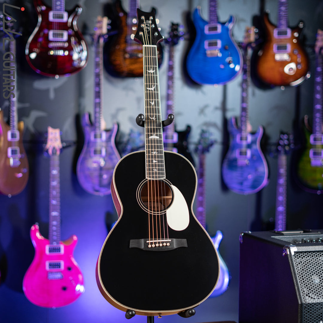 2021 PRS SE P20E Parlor Acoustic Guitar Black Top