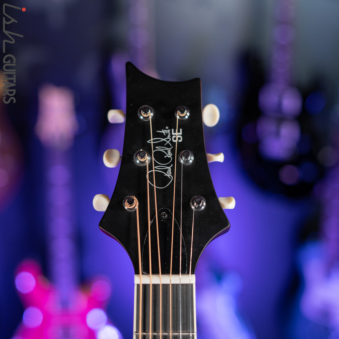 2021 PRS SE P20E Parlor Acoustic Guitar Black Top