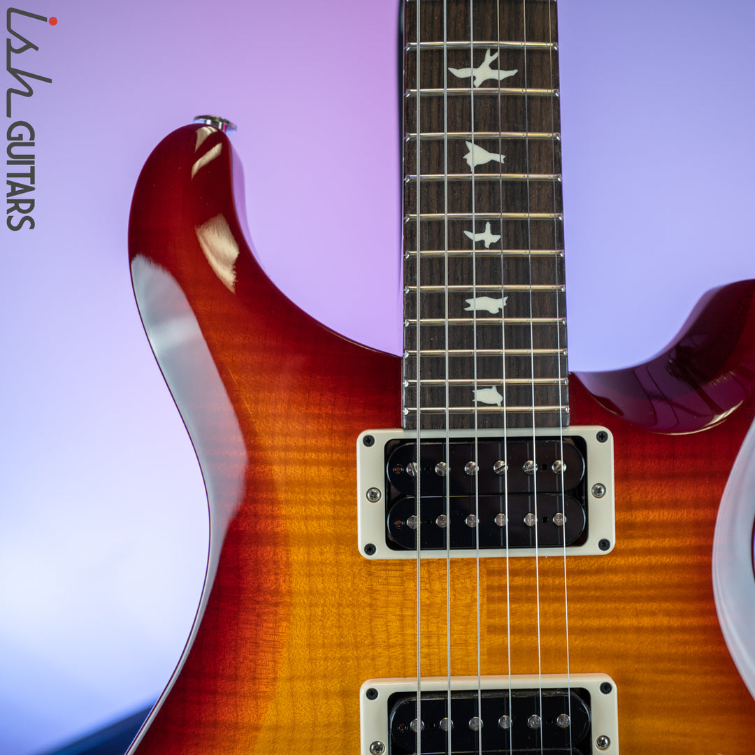2020 PRS S2 Custom 24 Dark Cherry Sunburst Wrap Custom Color