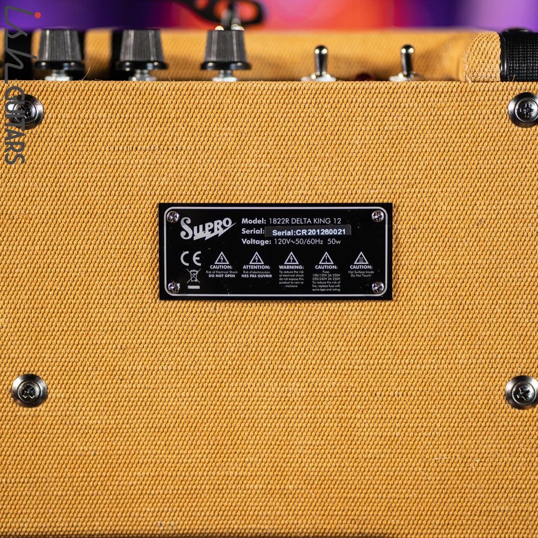 Supro Delta King 12 15W Tube Guitar Amp Tweed and Black
