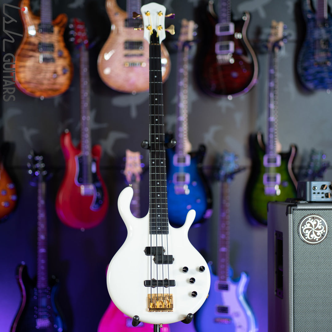 1980s/1990s Pedulla Buzz 4 Fretless Bass White Gloss