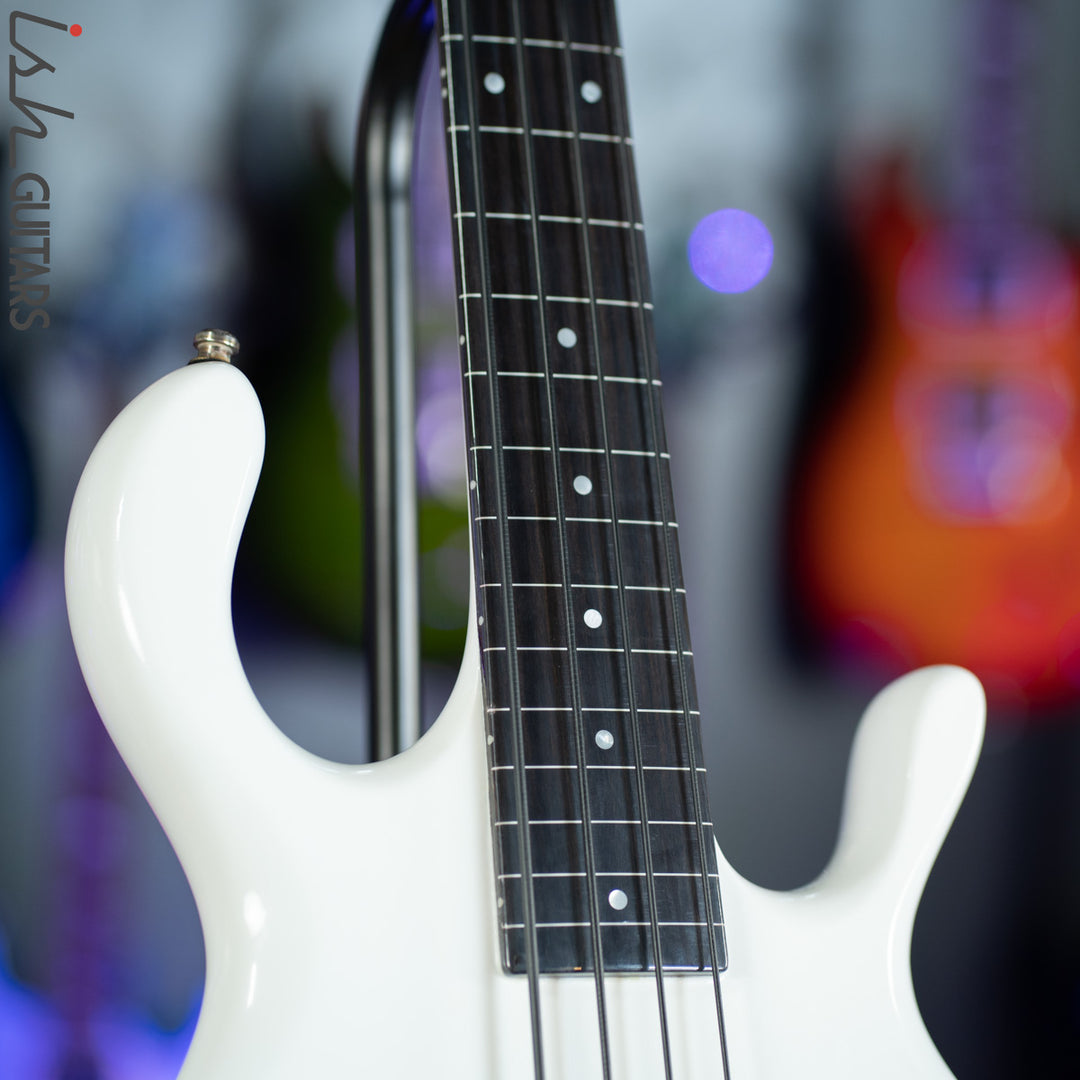 1980s/1990s Pedulla Buzz 4 Fretless Bass White Gloss