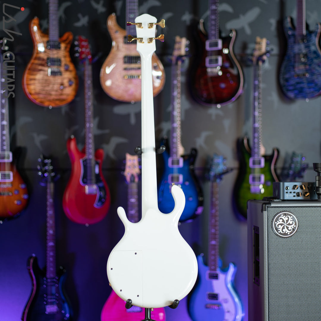 1980s/1990s Pedulla Buzz 4 Fretless Bass White Gloss