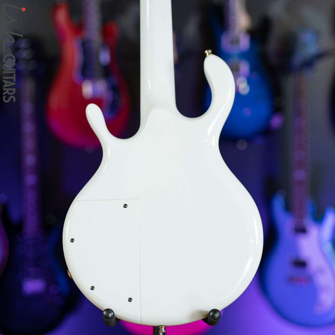 1980s/1990s Pedulla Buzz 4 Fretless Bass White Gloss
