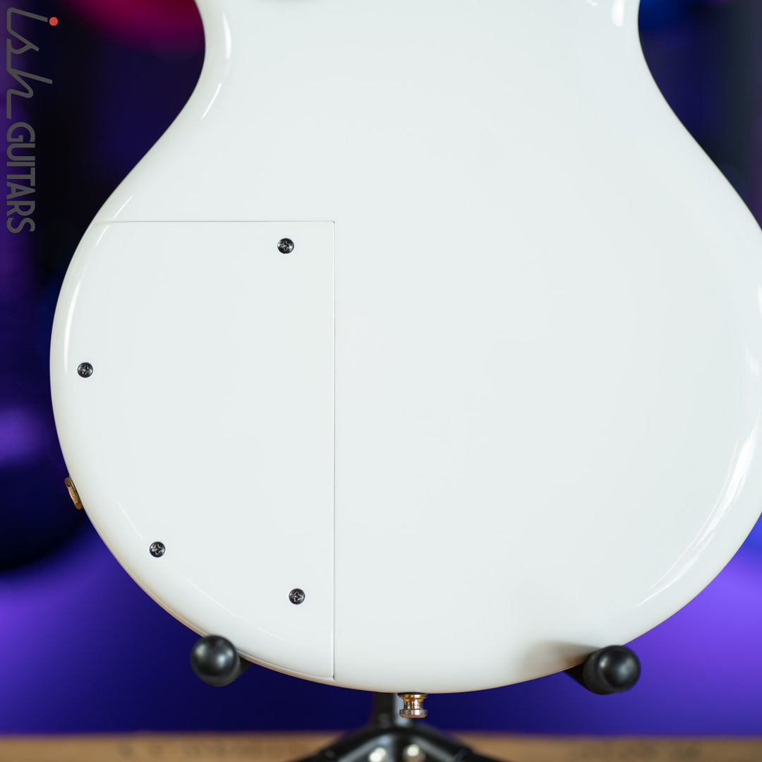 1980s/1990s Pedulla Buzz 4 Fretless Bass White Gloss