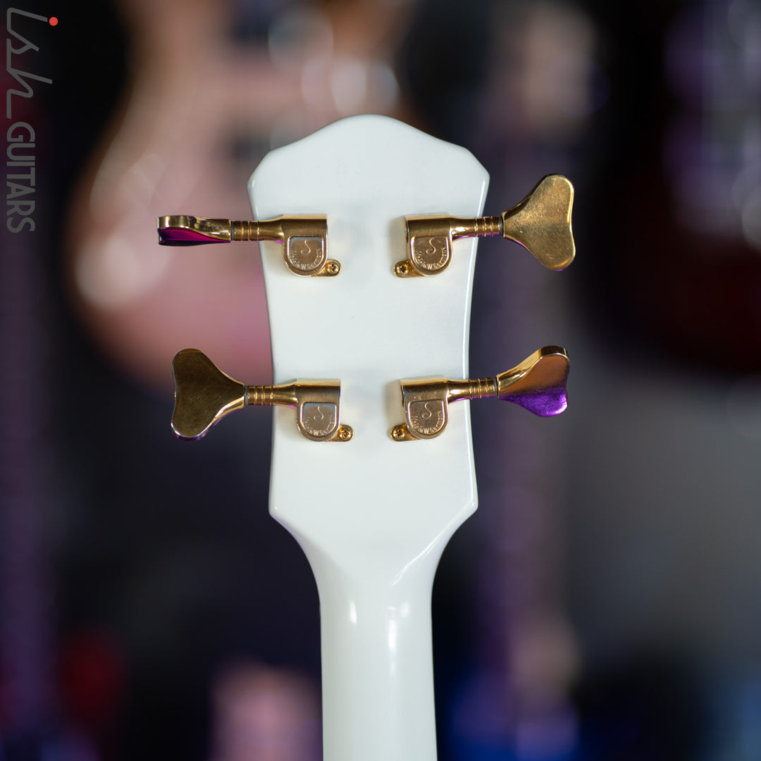 1980s/1990s Pedulla Buzz 4 Fretless Bass White Gloss