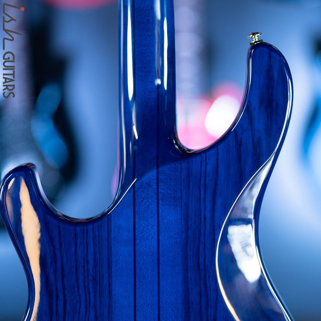PRS SE Kingfisher Bass Faded Blue Wrap Around Burst