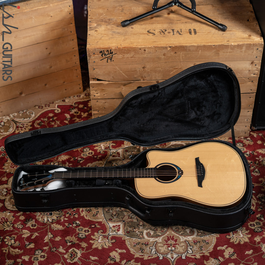 Lag Tramontane HyVibe THV30DCE Acoustic Electric Smart Guitar Natural