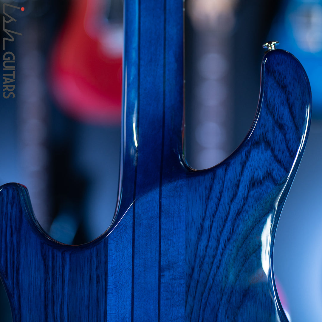 PRS SE Kingfisher Bass Faded Blue Wrap Around Burst Demo