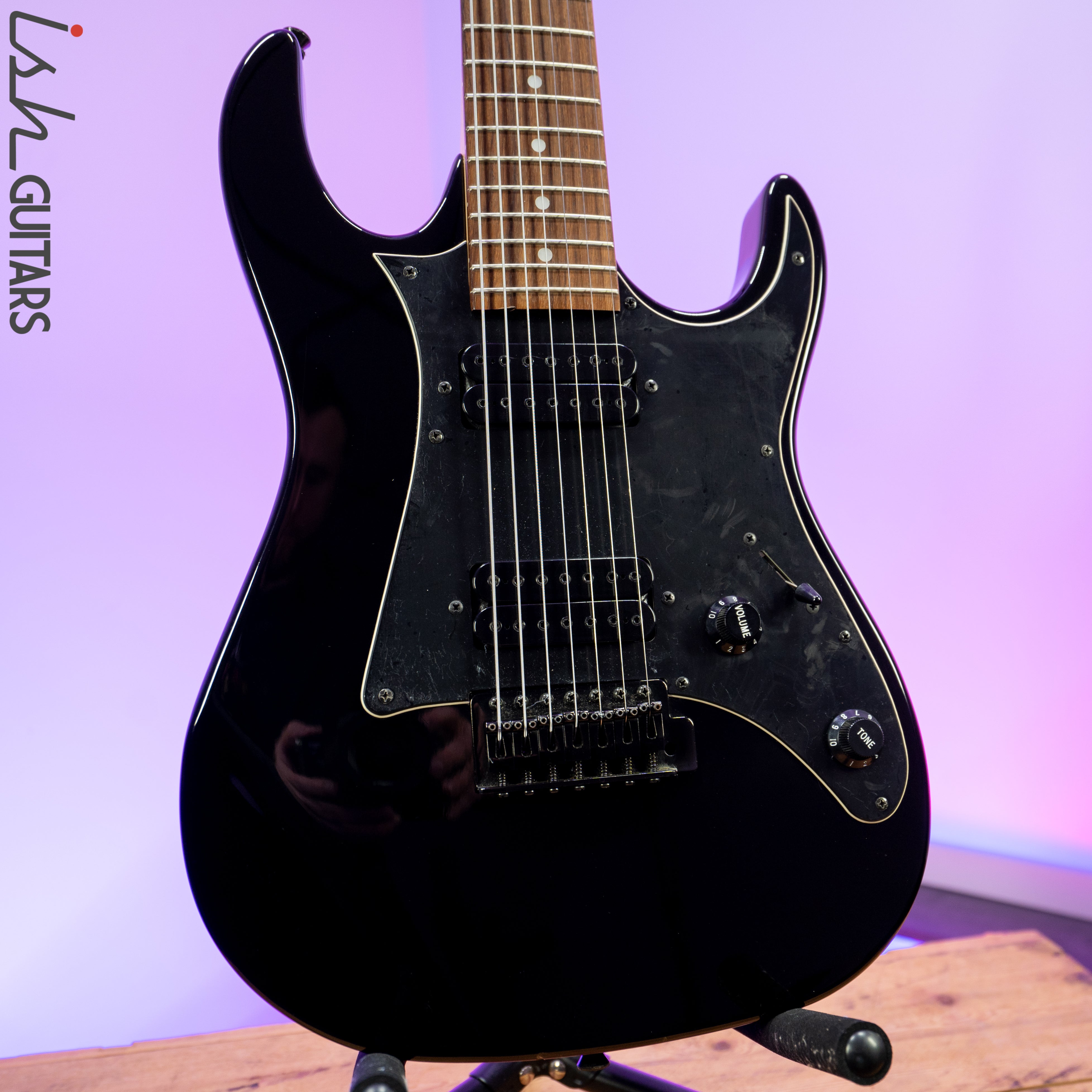2000s Ibanez GIO 7 String Black – Ish Guitars