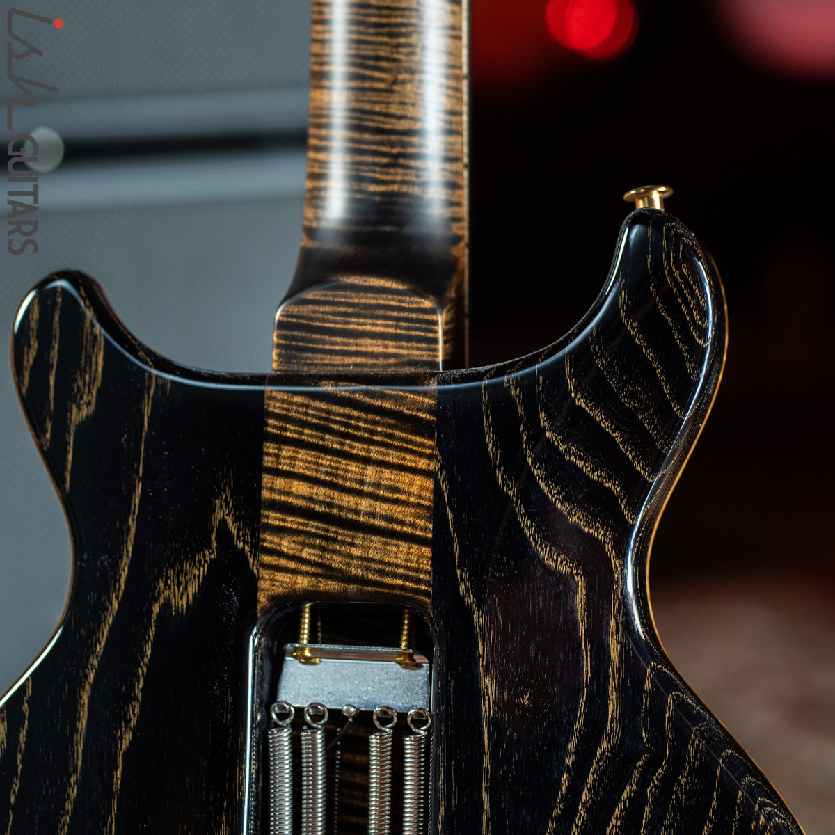 美品PRS PRIVATE STOCKSANTANAレプリカ PRS Private Stock Santana Semi-Hollow Roasted Curly Maple Charcoal