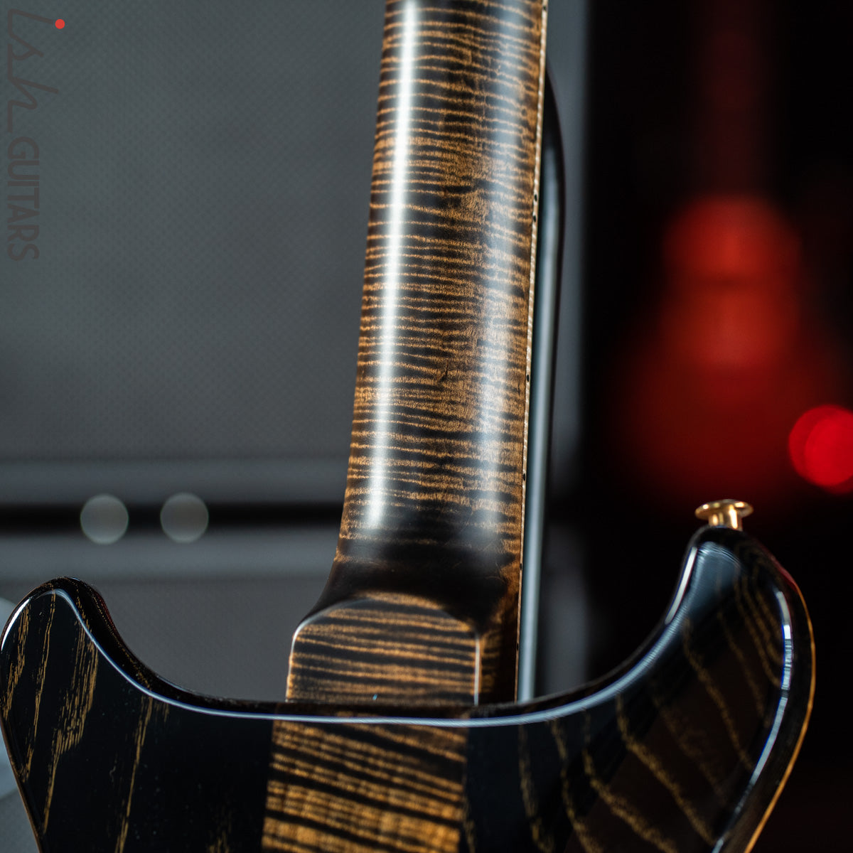美品PRS PRIVATE STOCKSANTANAレプリカ PRS Private Stock Santana Semi-Hollow Roasted Curly Maple Charcoal