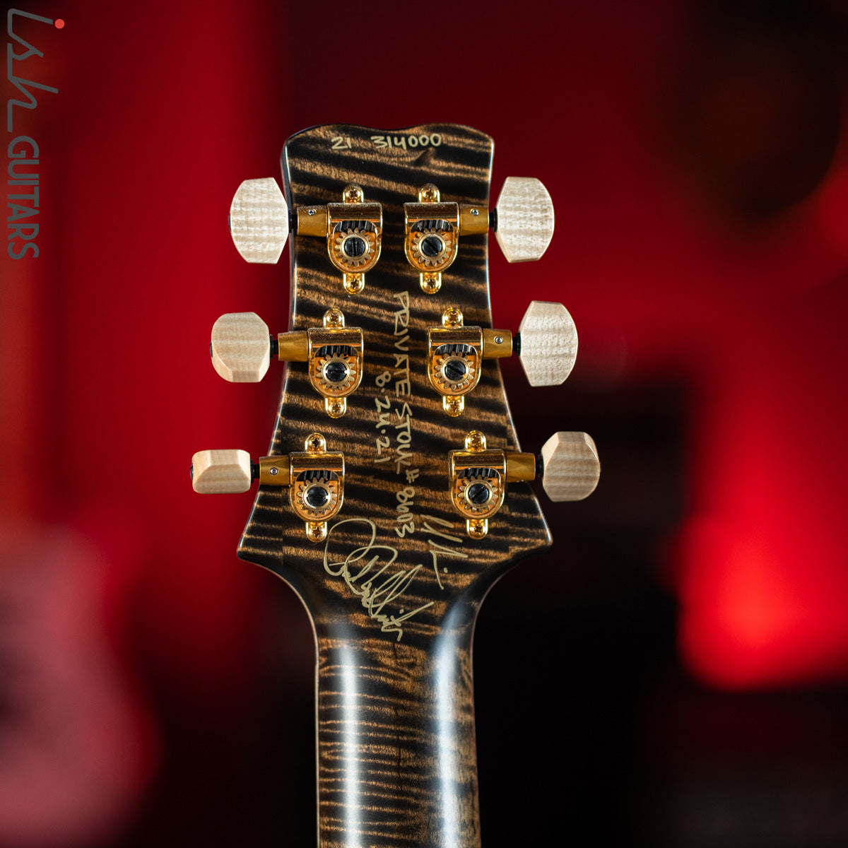 PRS Private Stock Santana Semi-Hollow Roasted Curly Maple Charcoal