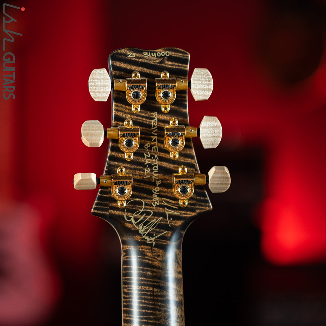 PRS Private Stock Santana Semi-Hollow Roasted Curly Maple Charcoal