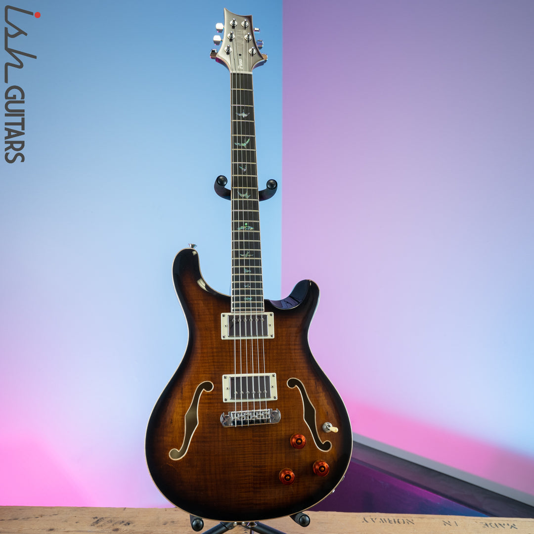 PRS SE Hollowbody II Piezo Black Gold Burst