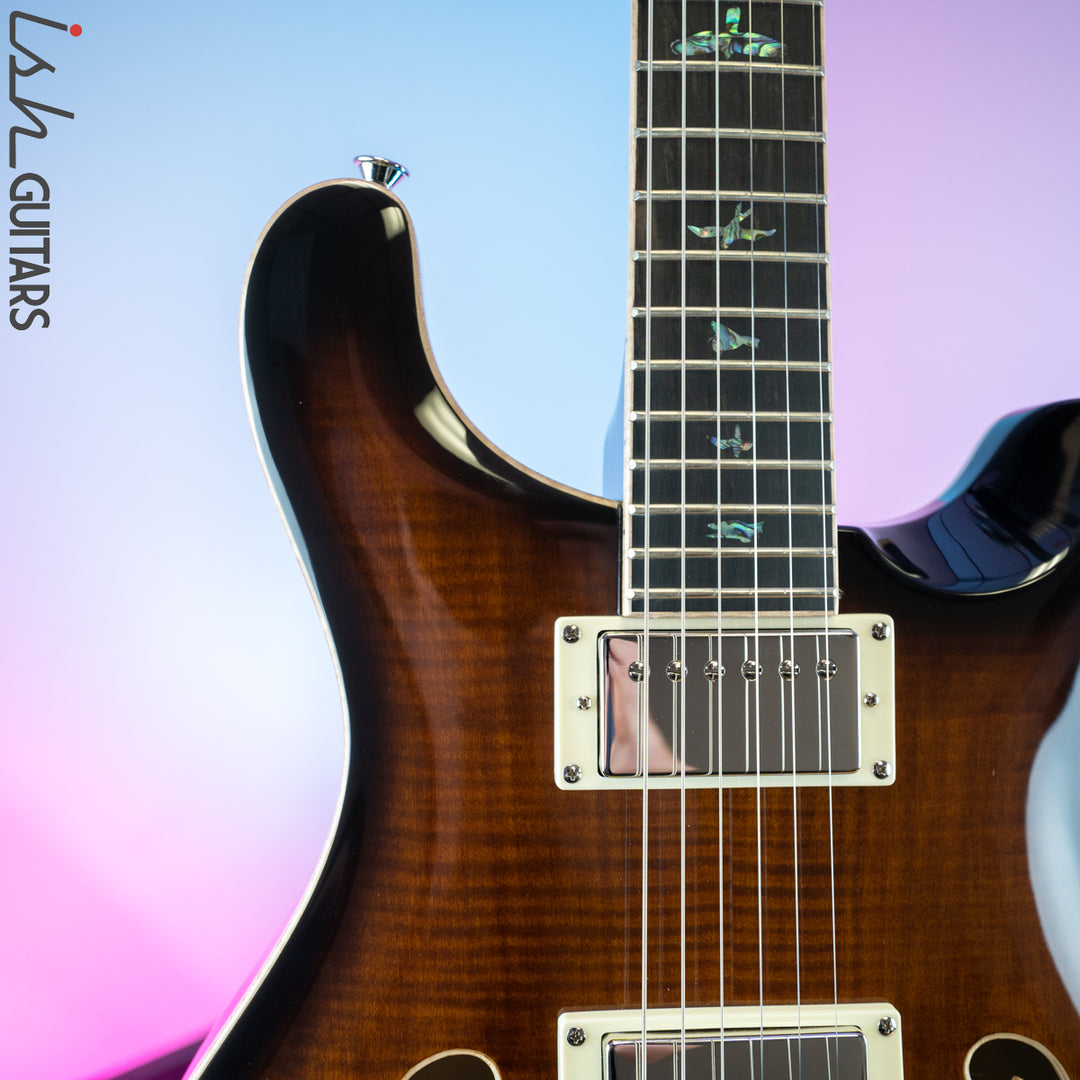 PRS SE Hollowbody II Piezo Black Gold Burst