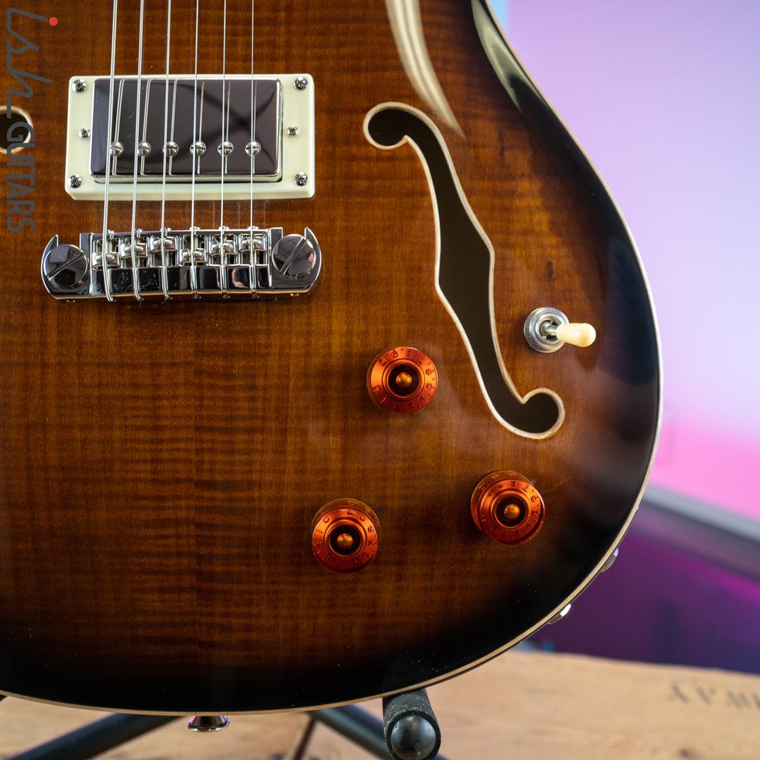 PRS SE Hollowbody II Piezo Black Gold Burst