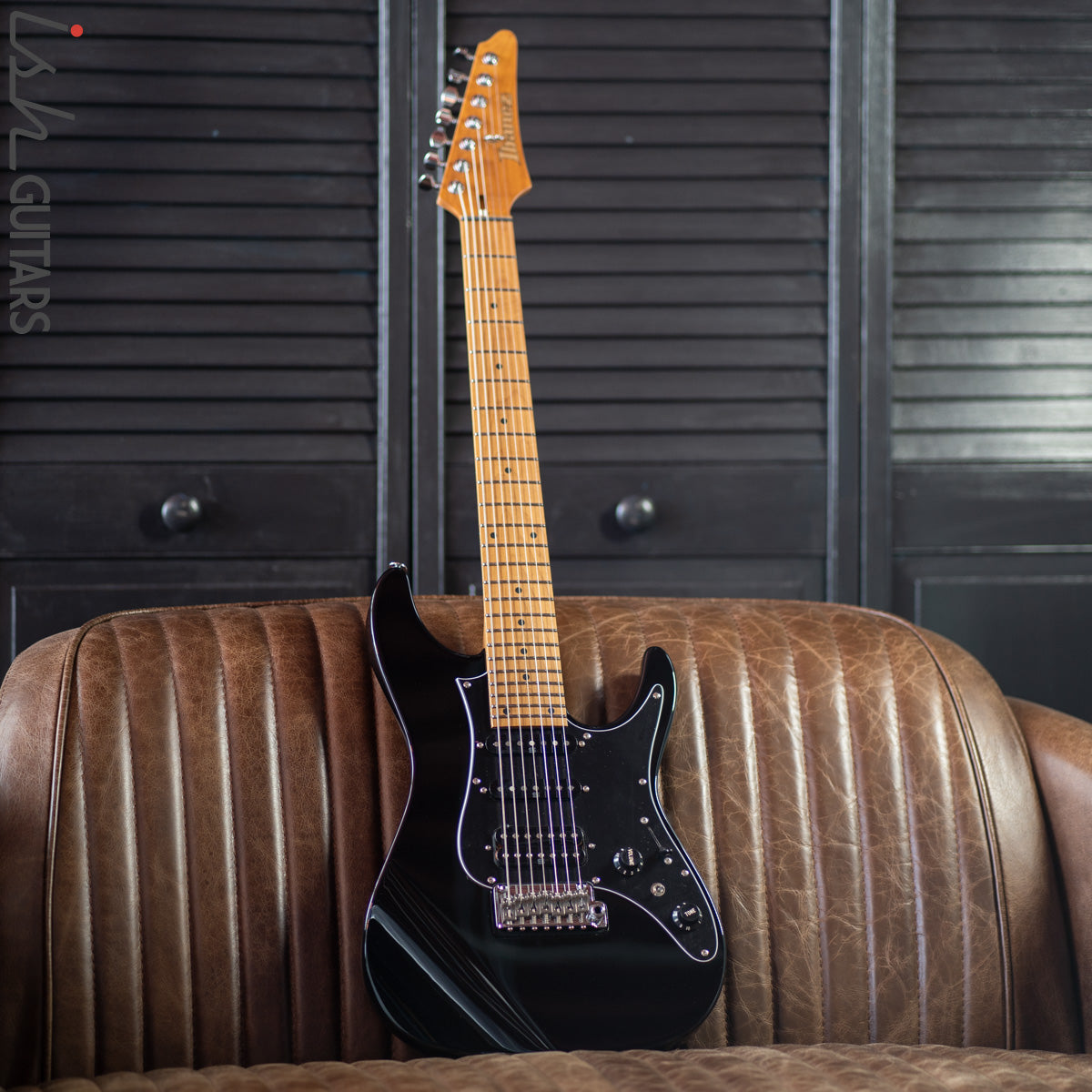 Ibanez AZ24047 Prestige 7-String Electric Guitar Black – Ish Guitars