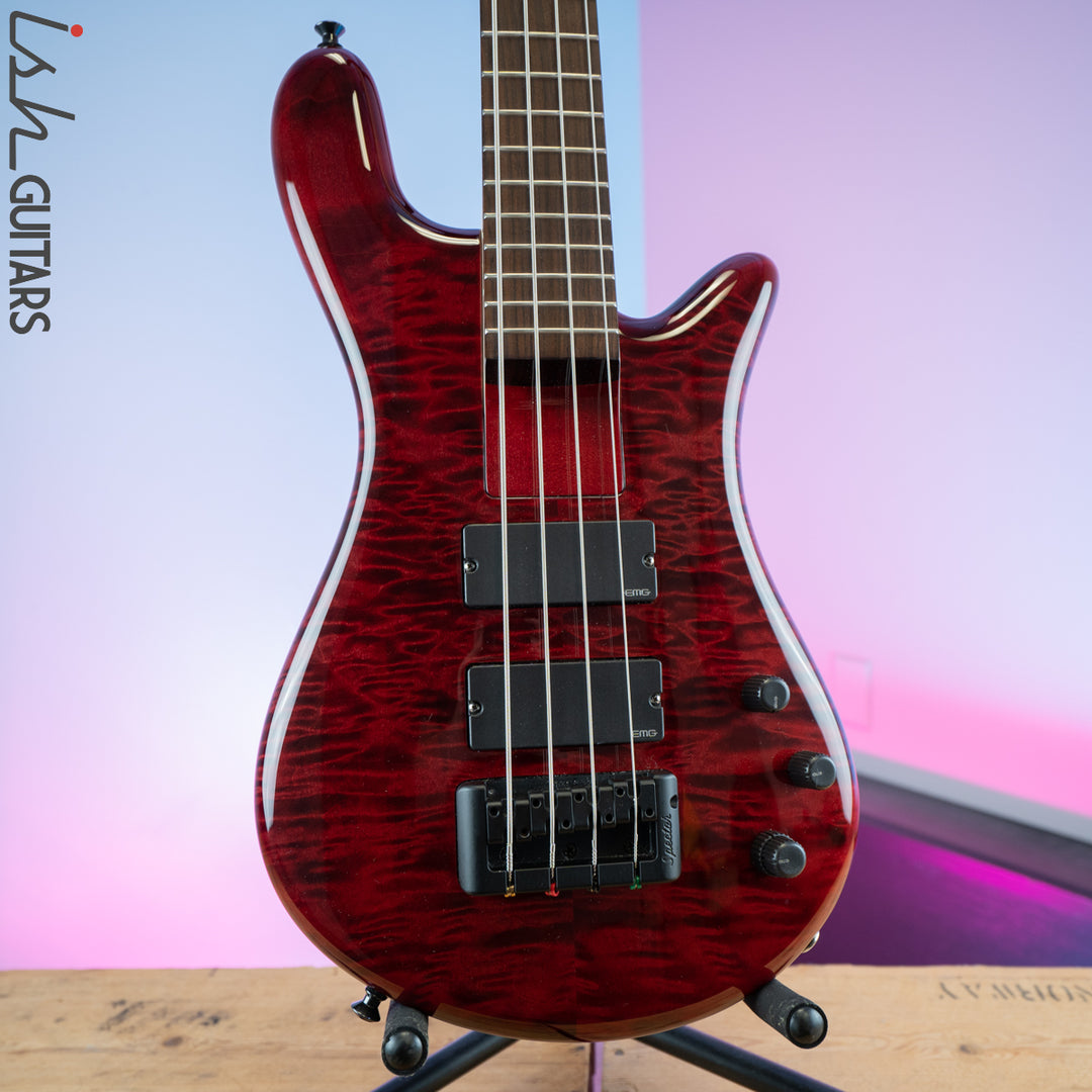 2015 Spector Euro Rebop Bantam Short Scale Bass Black Cherry
