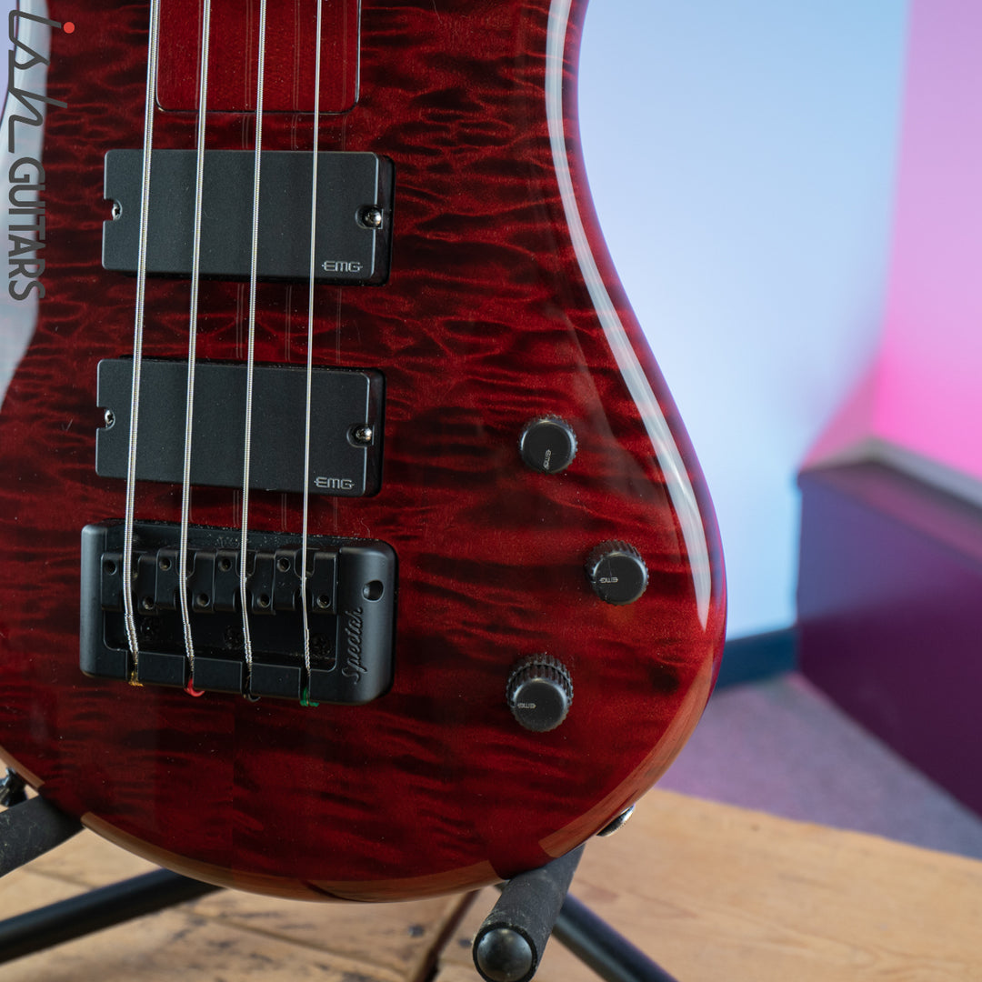 2015 Spector Euro Rebop Bantam Short Scale Bass Black Cherry