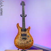 PRS Custom 24 Wood Library Autumn Sky One Piece Quilt 10 Top