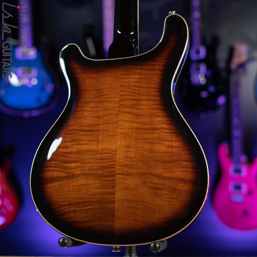 PRS SE Hollowbody II Piezo Electric Guitar Black Gold Sunburst Demo