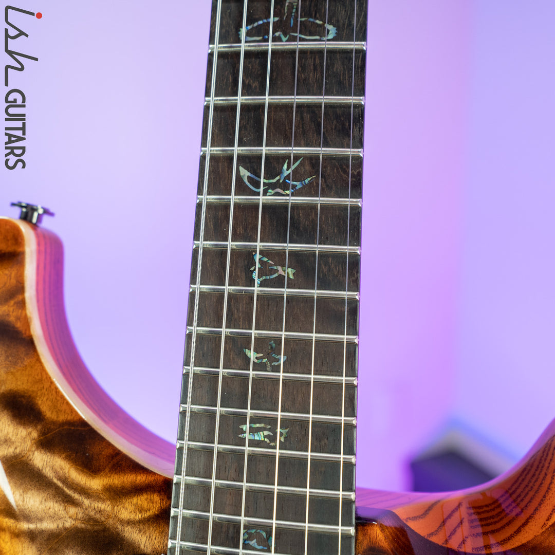 PRS Custom 24 Wood Library Autumn Sky One Piece Quilt 10 Top