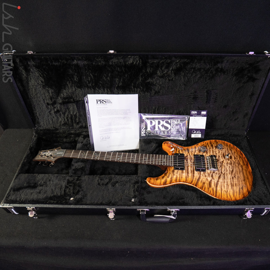 PRS Custom 24 Wood Library Autumn Sky One Piece Quilt 10 Top