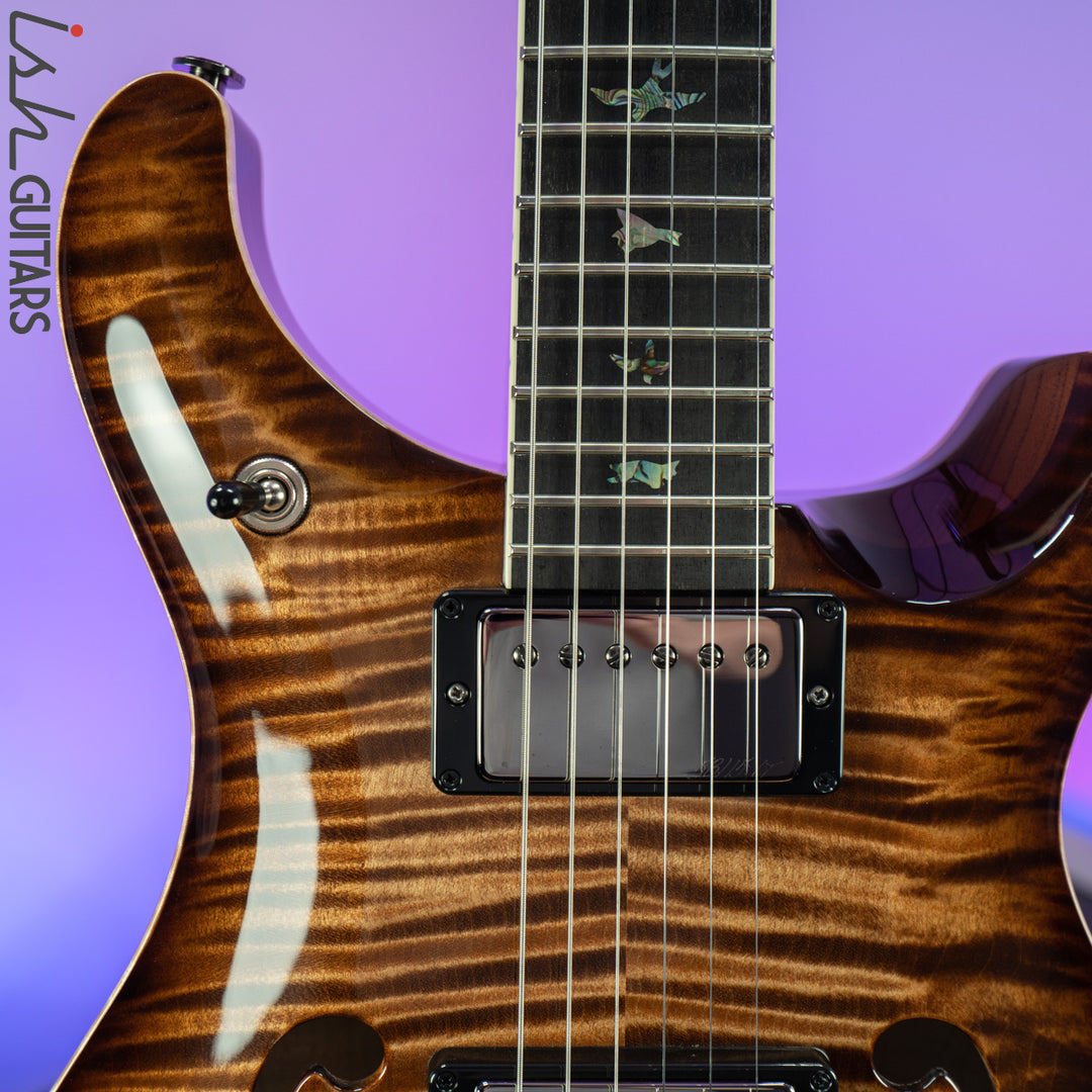 PRS McCarty 594 Hollowbody II Wood Library Copperhead Burst 10 Top