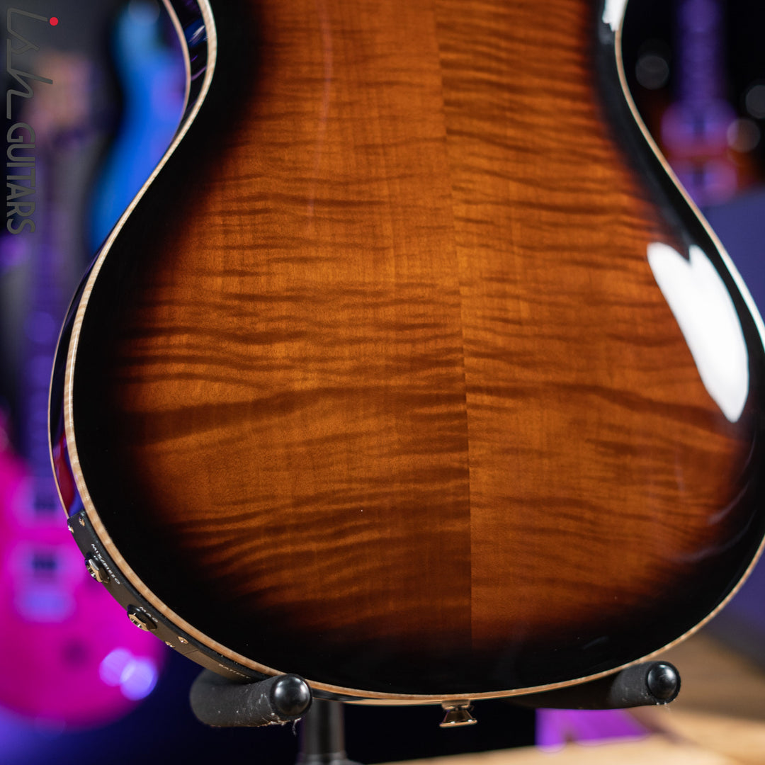 PRS SE Hollowbody II Piezo Electric Guitar Black Gold Sunburst Demo