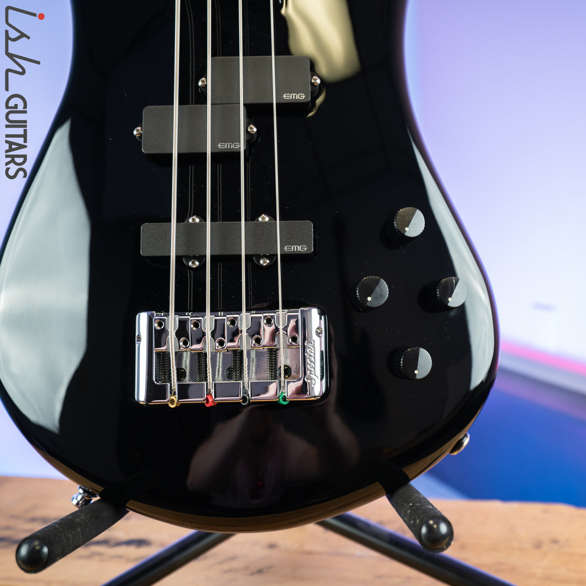 Spector Euro 4 Classic Solid Black Gloss – Ish Guitars
