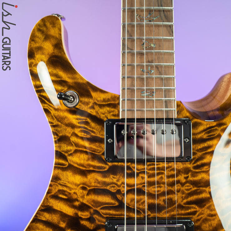 PRS McCarty 594 Wood Library Yellow Tiger 10 Top Quilt