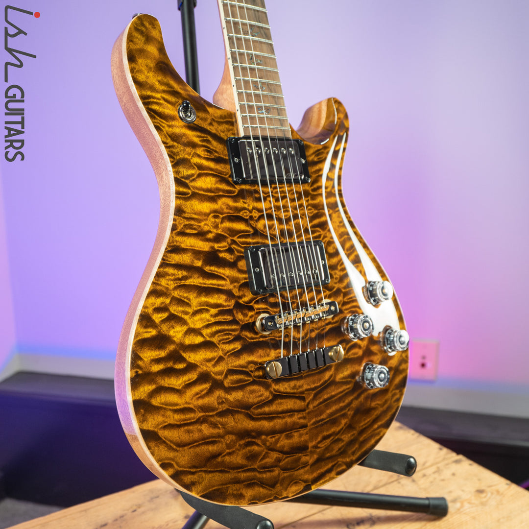 PRS McCarty 594 Wood Library Yellow Tiger 10 Top Quilt