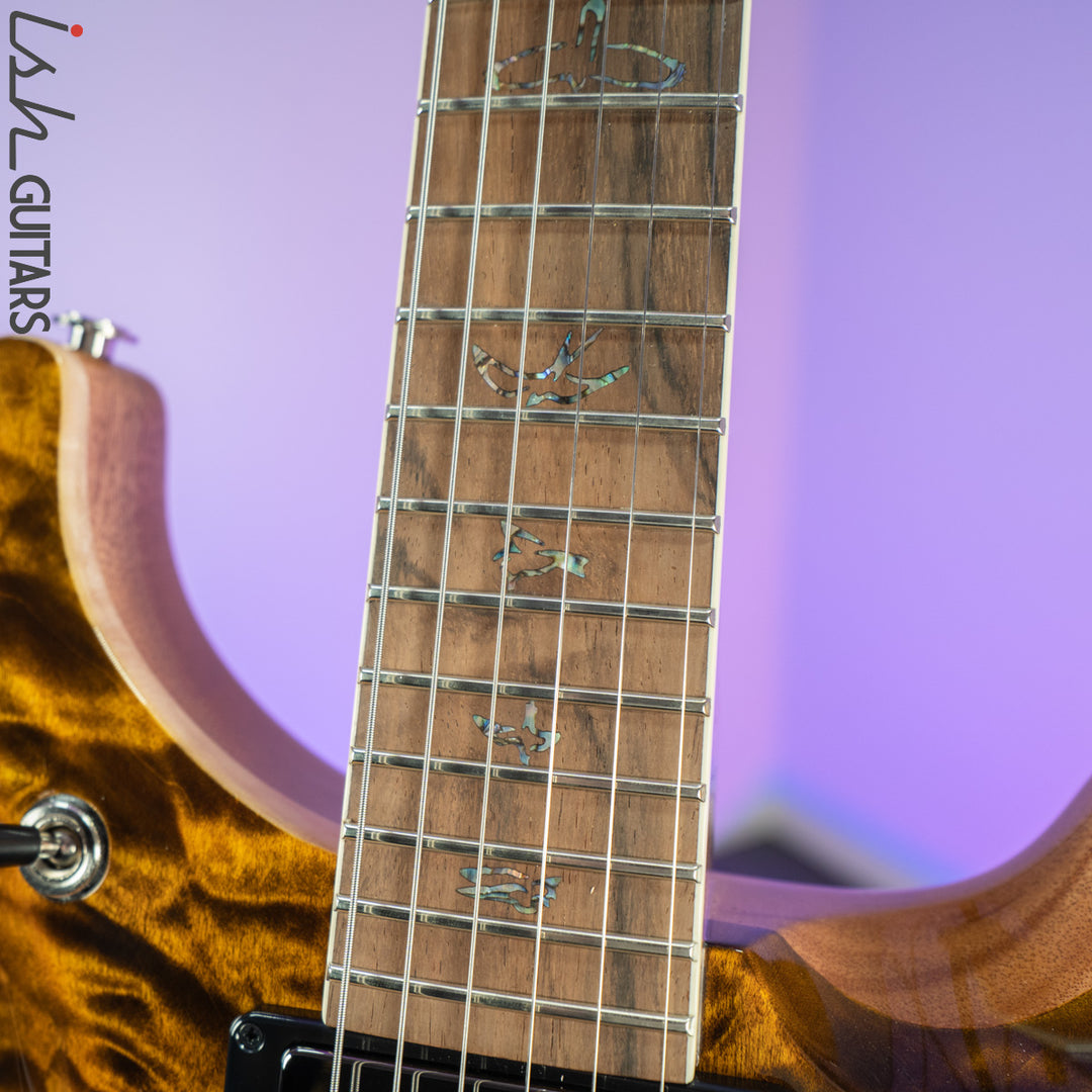 PRS McCarty 594 Wood Library Yellow Tiger 10 Top Quilt
