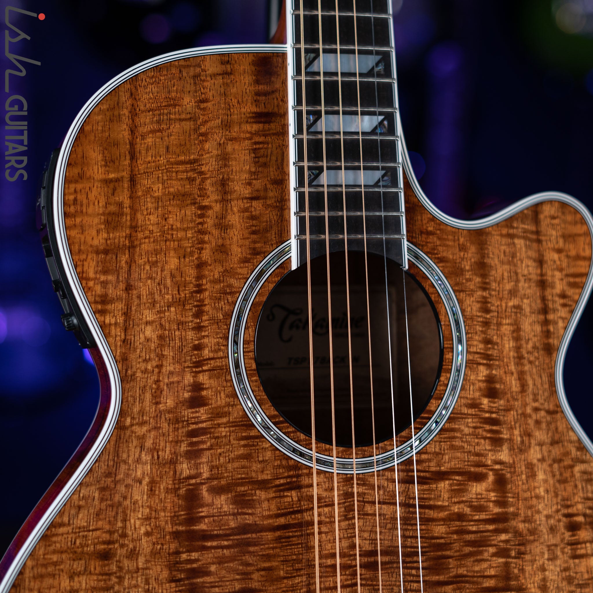 Takamine TSP178ACK Koa Thinline Acoustic Guitar Natural – Ish Guitars