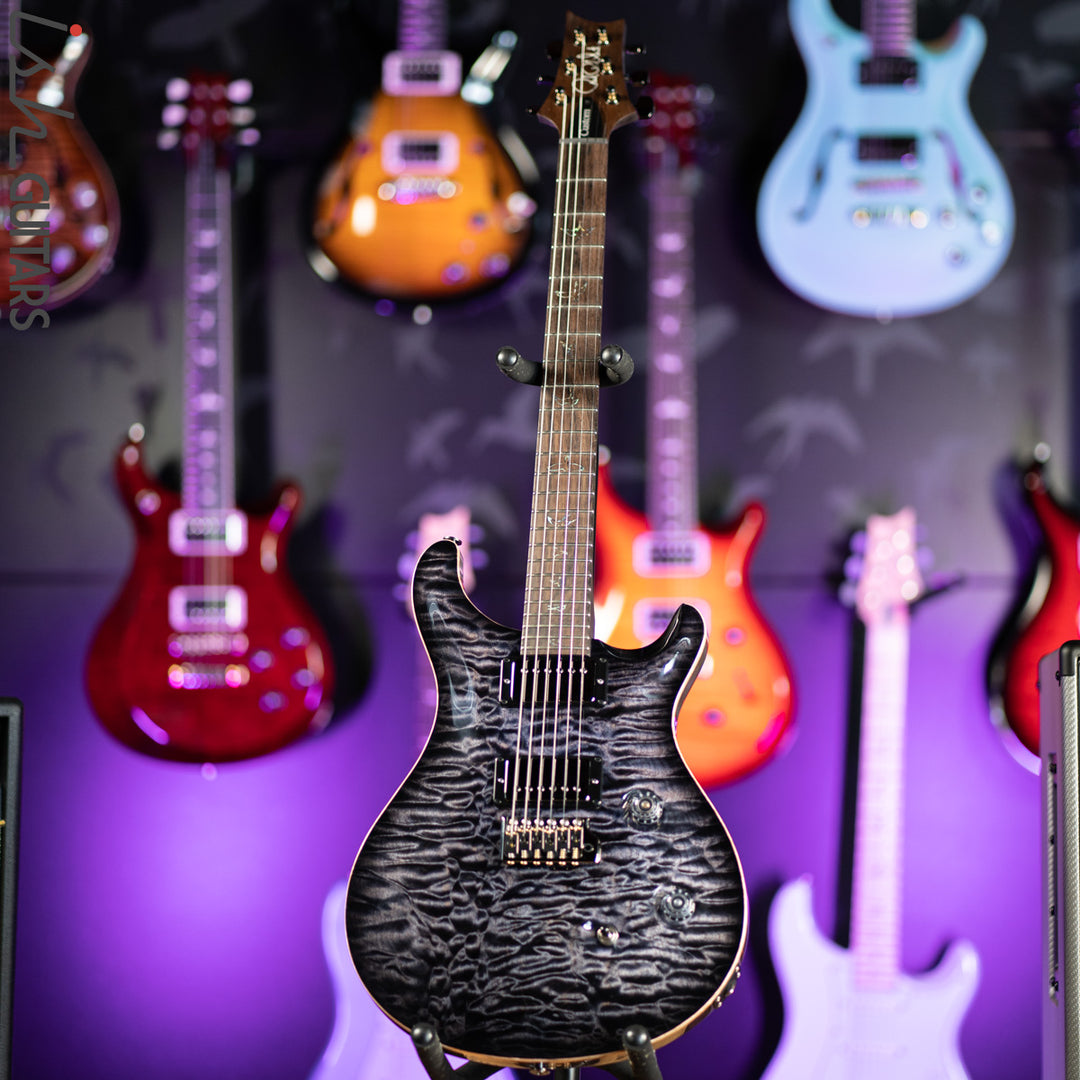PRS Custom 24 Wood Library 1 Piece 10 Top Quilt Rosewood Neck Purple Mist