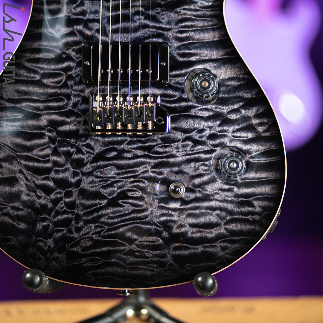 PRS Custom 24 Wood Library 1 Piece 10 Top Quilt Rosewood Neck Purple Mist