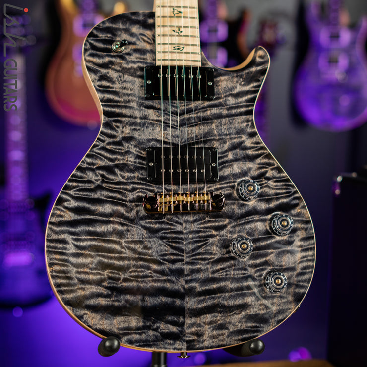 PRS Tremonti Stoptail Wood Library Charcoal Burst 10 Top Quilt